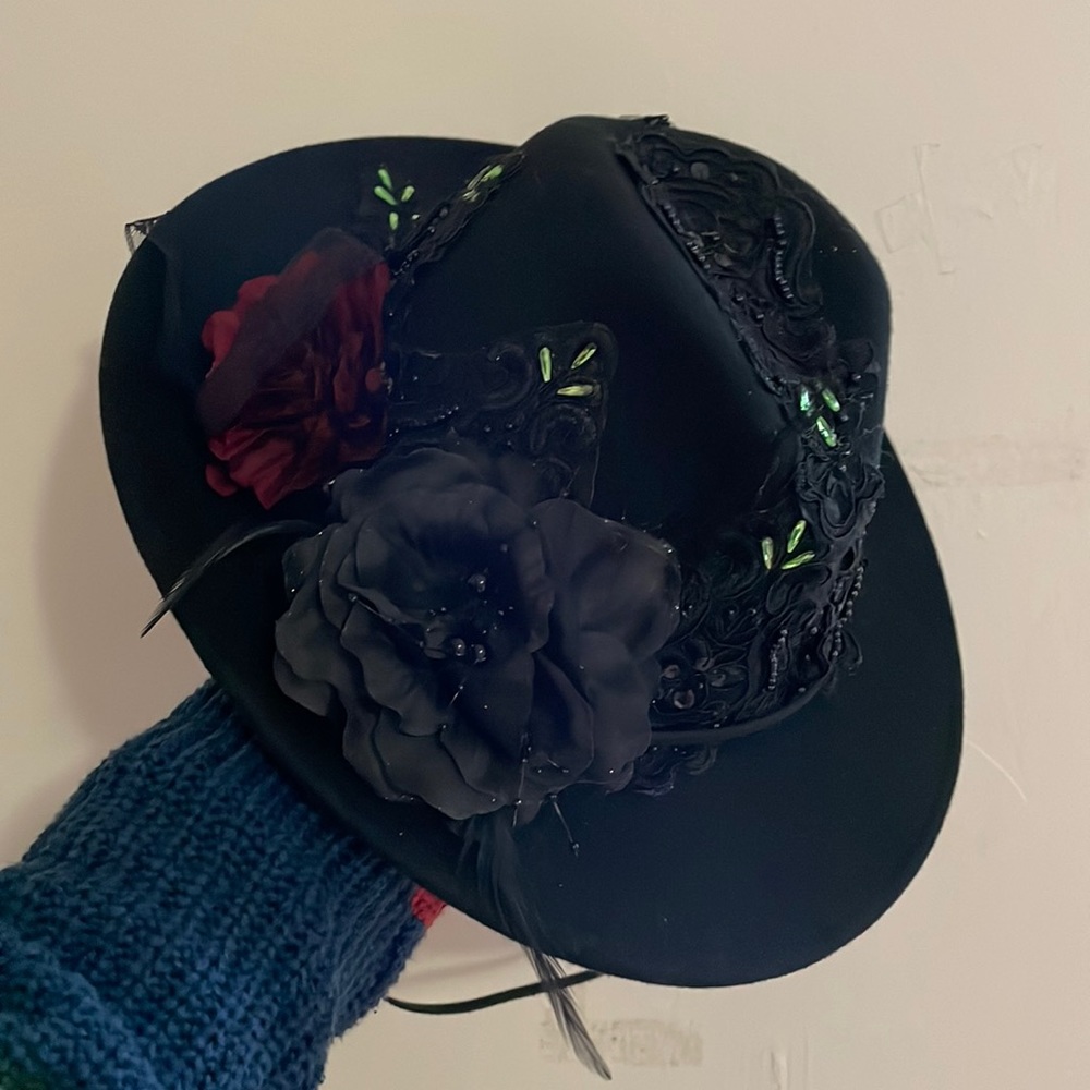 Brixton Black Gothic Burning Man Festival Rave Hat